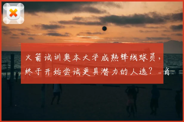 火箭试训奥本大学成熟锋线球员，终于开始尝试更具潜力的人选？_肖恩·霍尔_机会_1